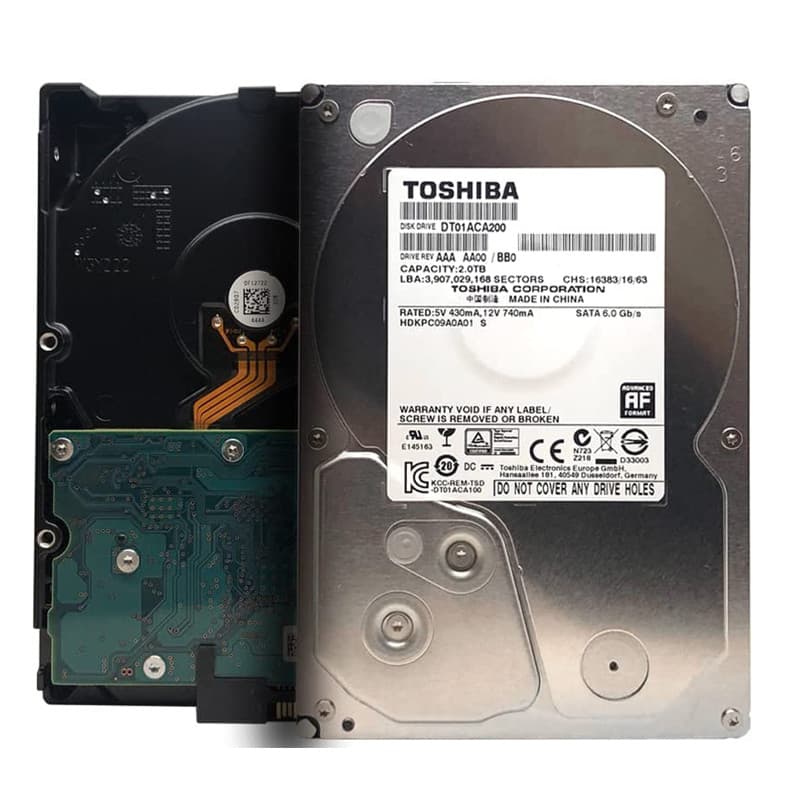 هارد دیسک اینترنال 3.5 اینچ پرقدرت توشیبا مدل DT01ACA100 Toshiba 1TB اصلی اورجینال — تصویر ۴