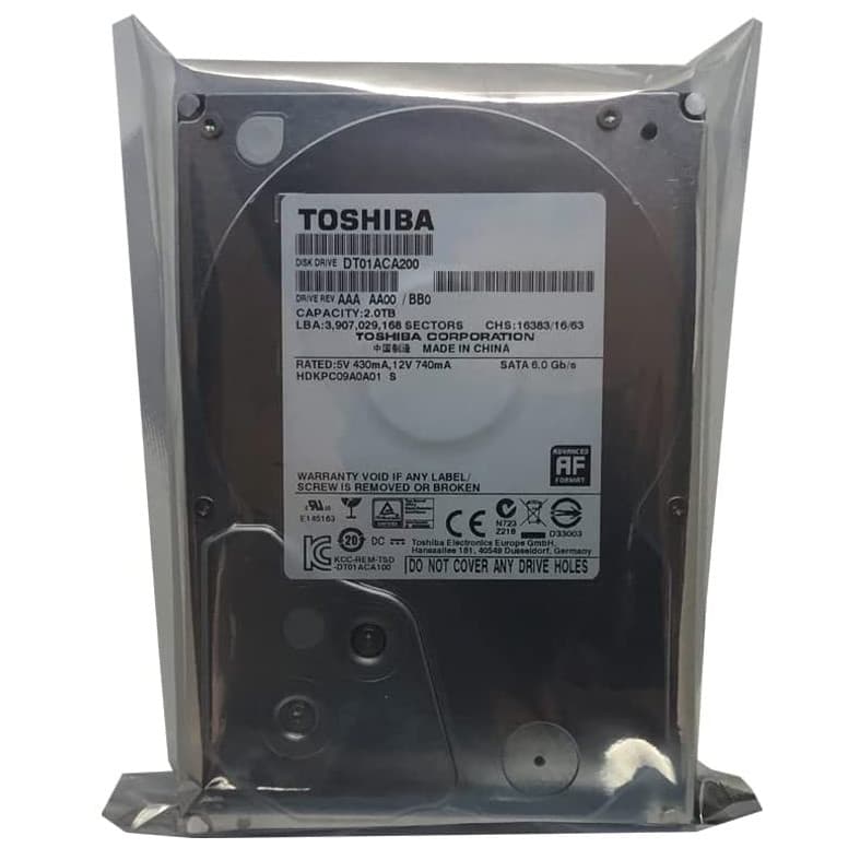 هارد دیسک اینترنال 3.5 اینچ پرقدرت توشیبا مدل DT01ACA100 Toshiba 1TB اصلی اورجینال — تصویر ۵