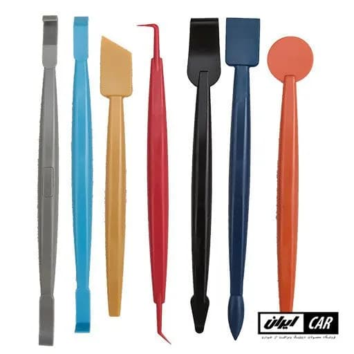 پک 7 تایی مخصوص دور زه و گوشه اجرای کاور محافظ بدنه و کابین خودرو مدل OxideOff Wraps Applicator Tool Kit — تصویر ۴
