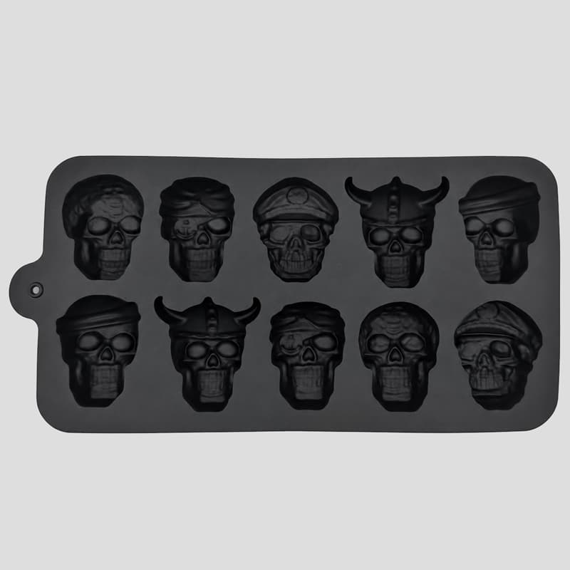 قالب یخ سلیکونی اسکلتی مدل Boney Ice کد ICH-26F0274 — تصویر ۱۲