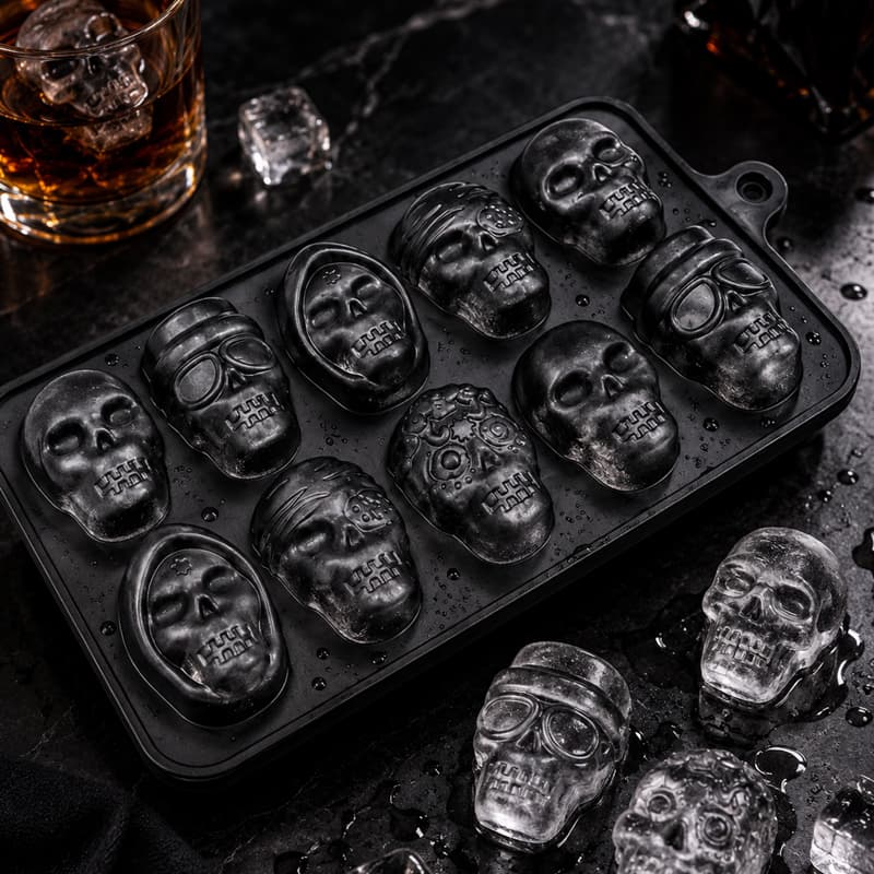 قالب یخ سلیکونی اسکلتی مدل Skelly Ice کد ICH-26F0269 — تصویر ۱۱