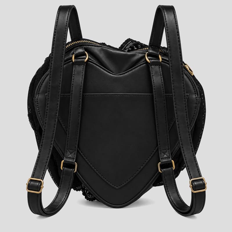 مینی کوله پشتی طرح خفاش مدل Black Heart کد ICH-26F01190 — تصویر ۴