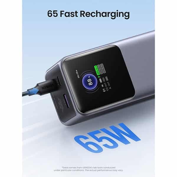 پاور بانک نکسود 130 وات با سه پورت 20000mAh یوگرین مدل PB721 کد 35524 — تصویر ۱۱