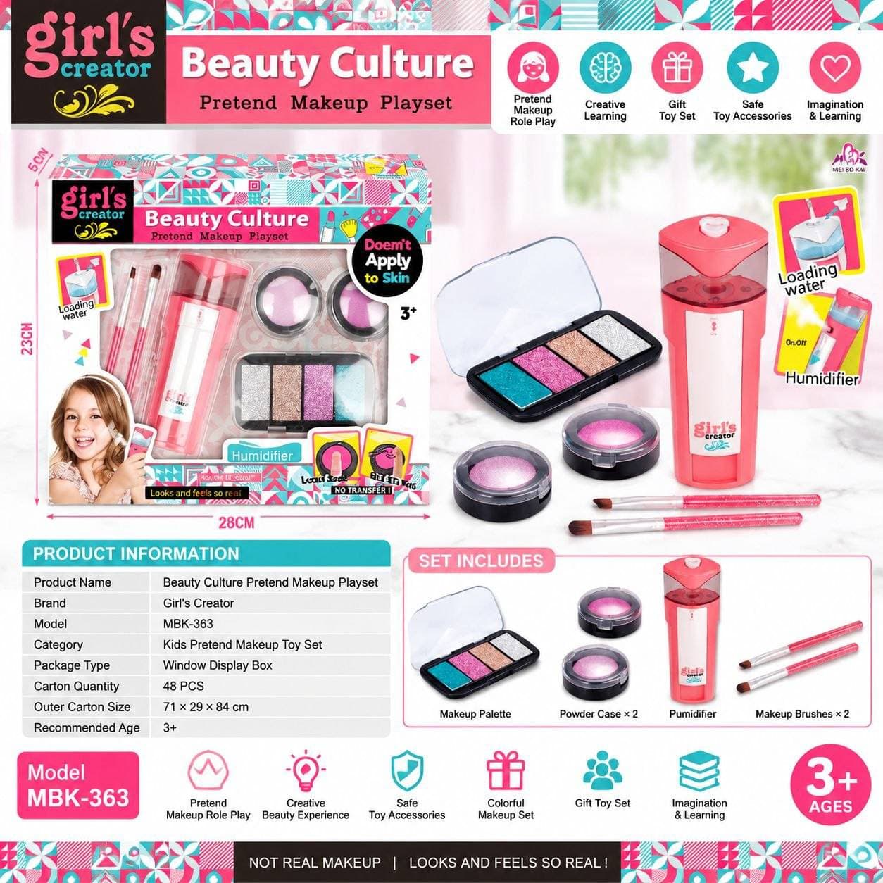 اسباب بازی ست لوازم آرایشی دخترانه Beauty Culture مدل MBK-363