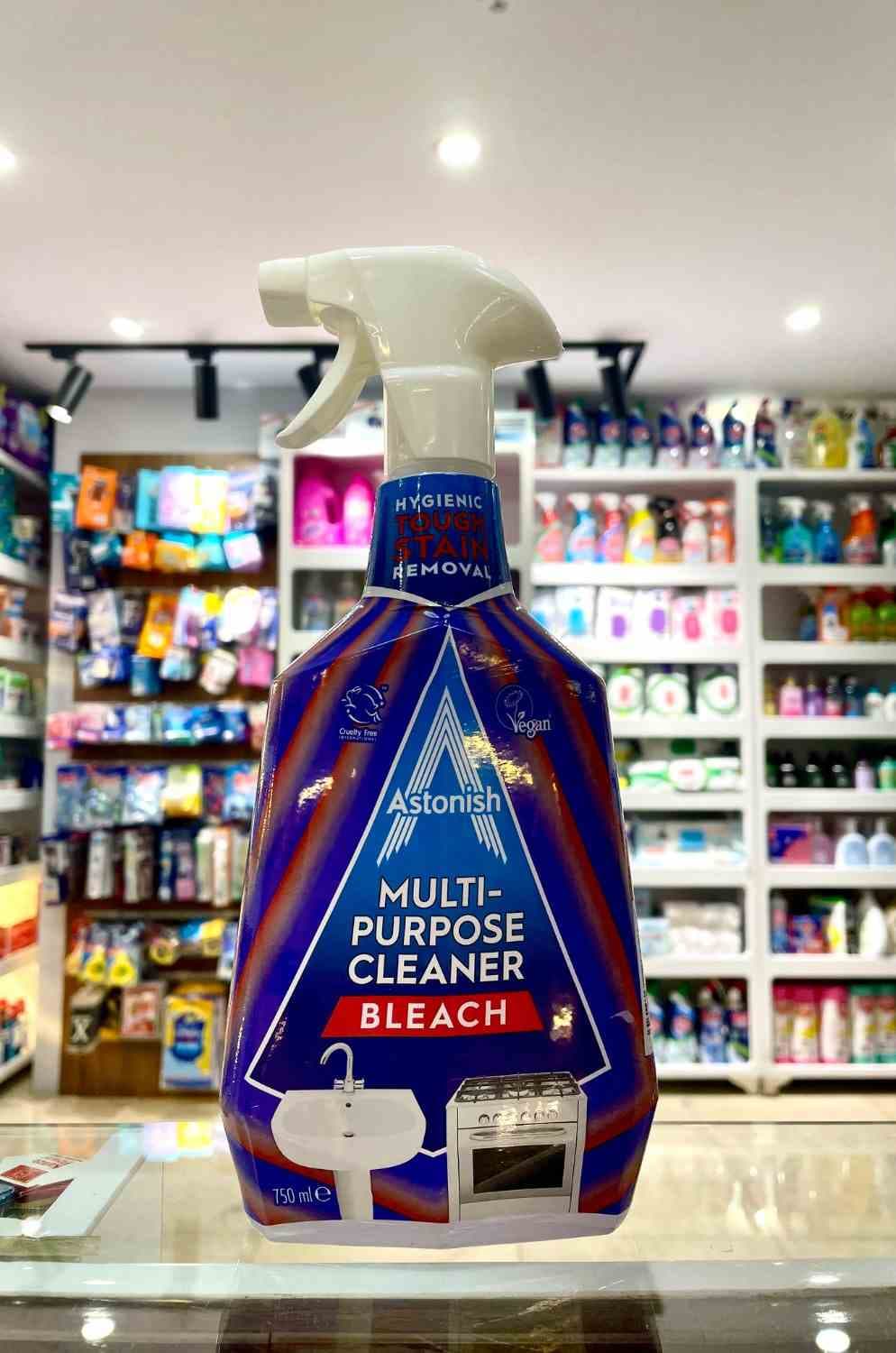 اسپری پاک‌کننده چندمنظوره استونیش مدل Multi-Purpose Cleaner Bleach حجم 750 میلی‌لیتر — تصویر ۴