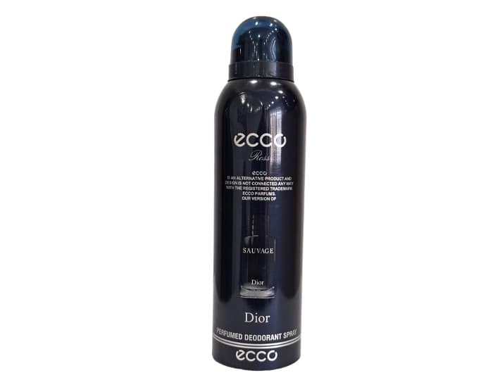 اسپری بدن مردانه اکو ECCO اصلی مدل SAUVAGE DIOR ساواچ دیور حجم 200 میلی لیتر