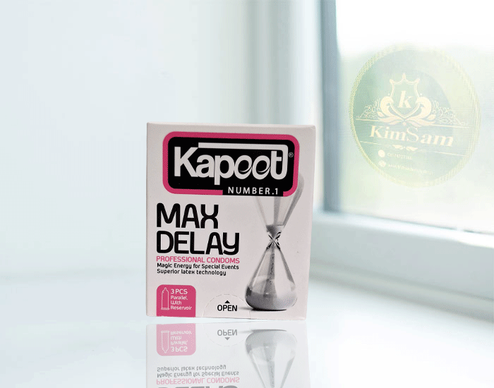 کاندوم تاخیری مضاعف کاپوت مدل Max Delay بسته 3عددی