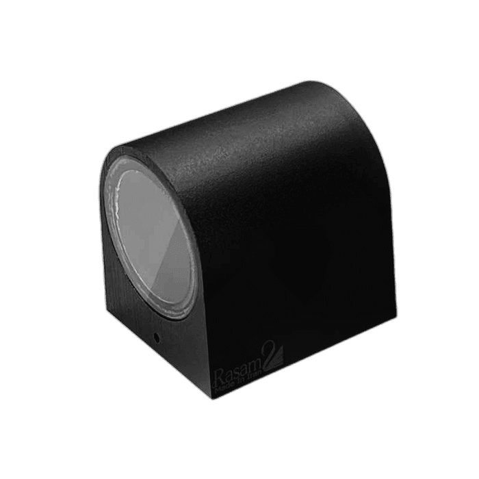 چراغ دکوراتیو منحنی یک طرفه سرپیچ GU10 رسام مدل RL208-1 CR