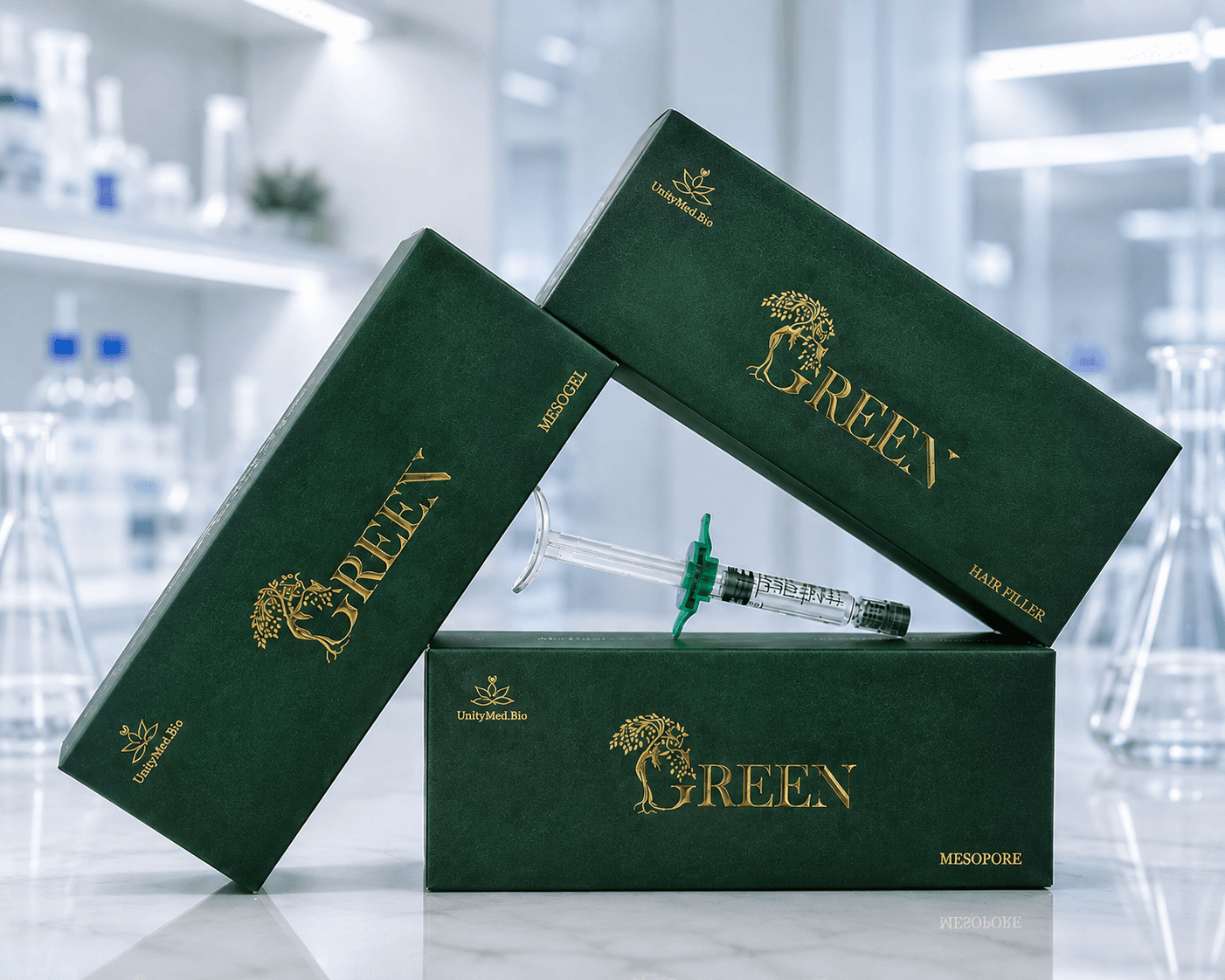 هیر فیلر گرین Green Hair Filler UMBio معجزه کره‌ای برای احیای موهای شما!