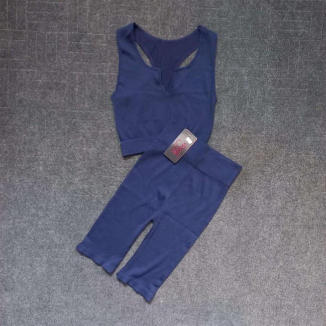 ست زنانه نیم تنه و شلوارک کبریتی LS-81 تکی — تصویر ۵