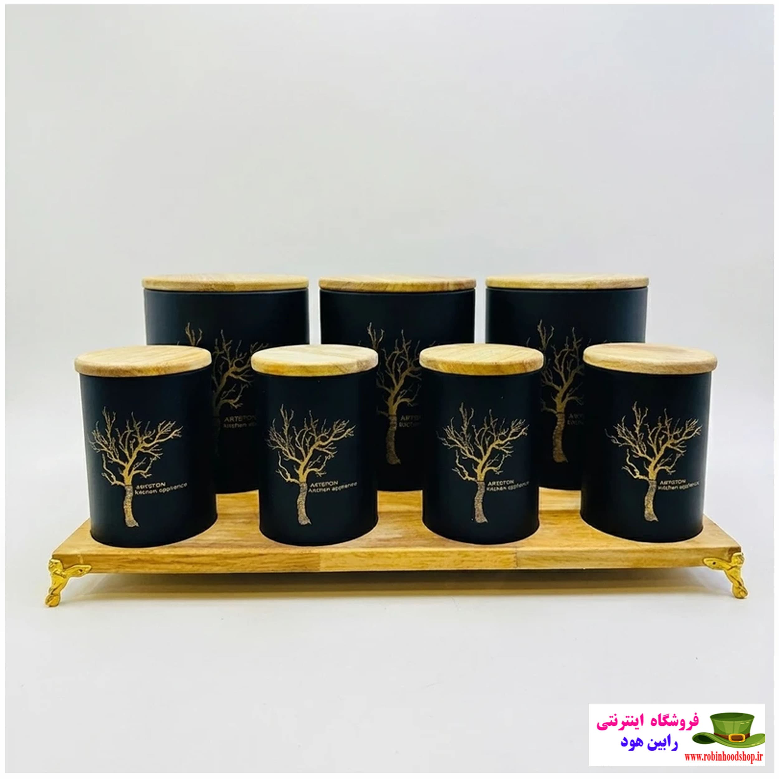 ست جاادویه 8 پارچه مدل 8604، ابعاد 42×25×20 سانتی‌متر