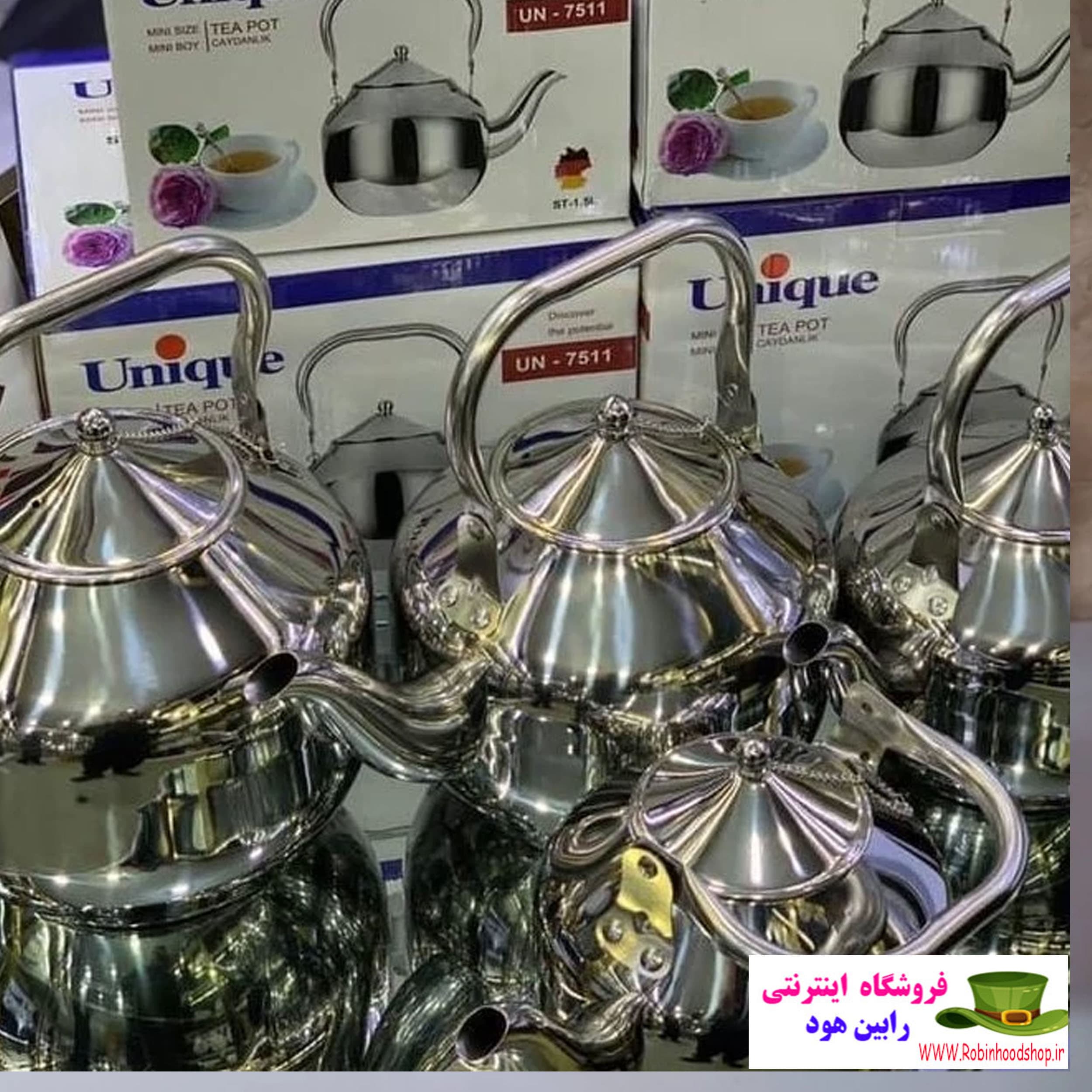 کتری استیل 2 لیتری مارک یونیک