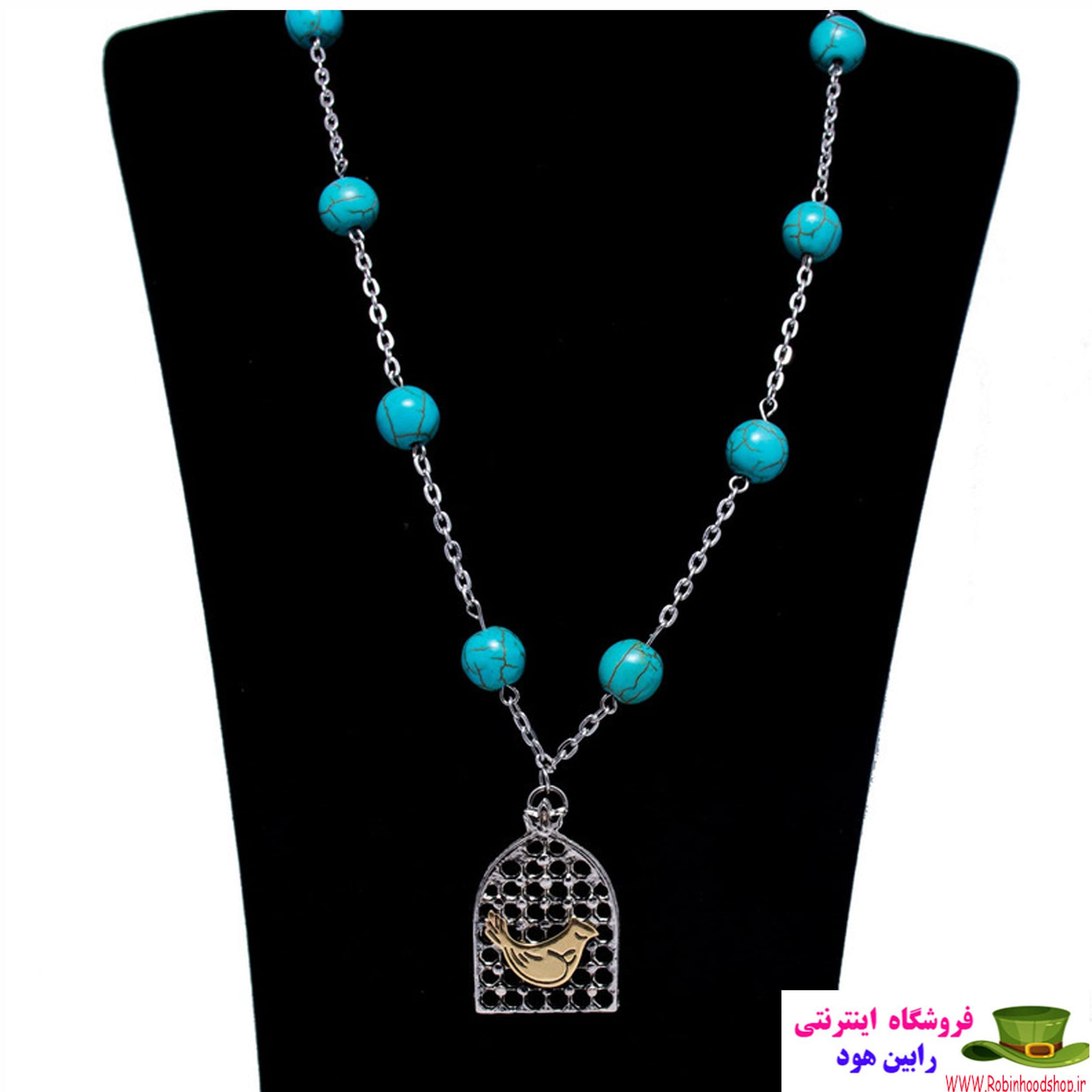 گردنبند سریال شهرزاد طرح مرغ آمین مدل قفس