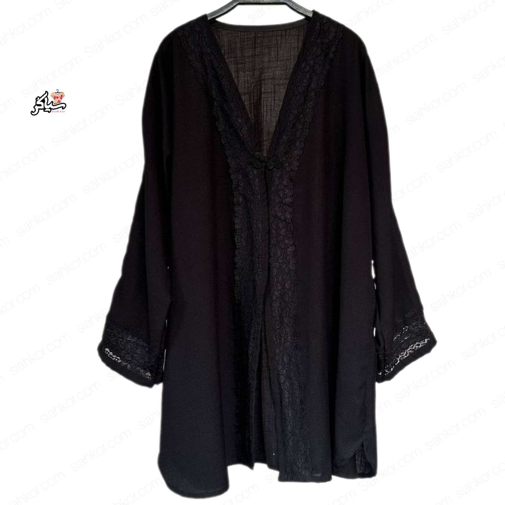 رویه شومیز سایزبزرگ نخی مشکی
