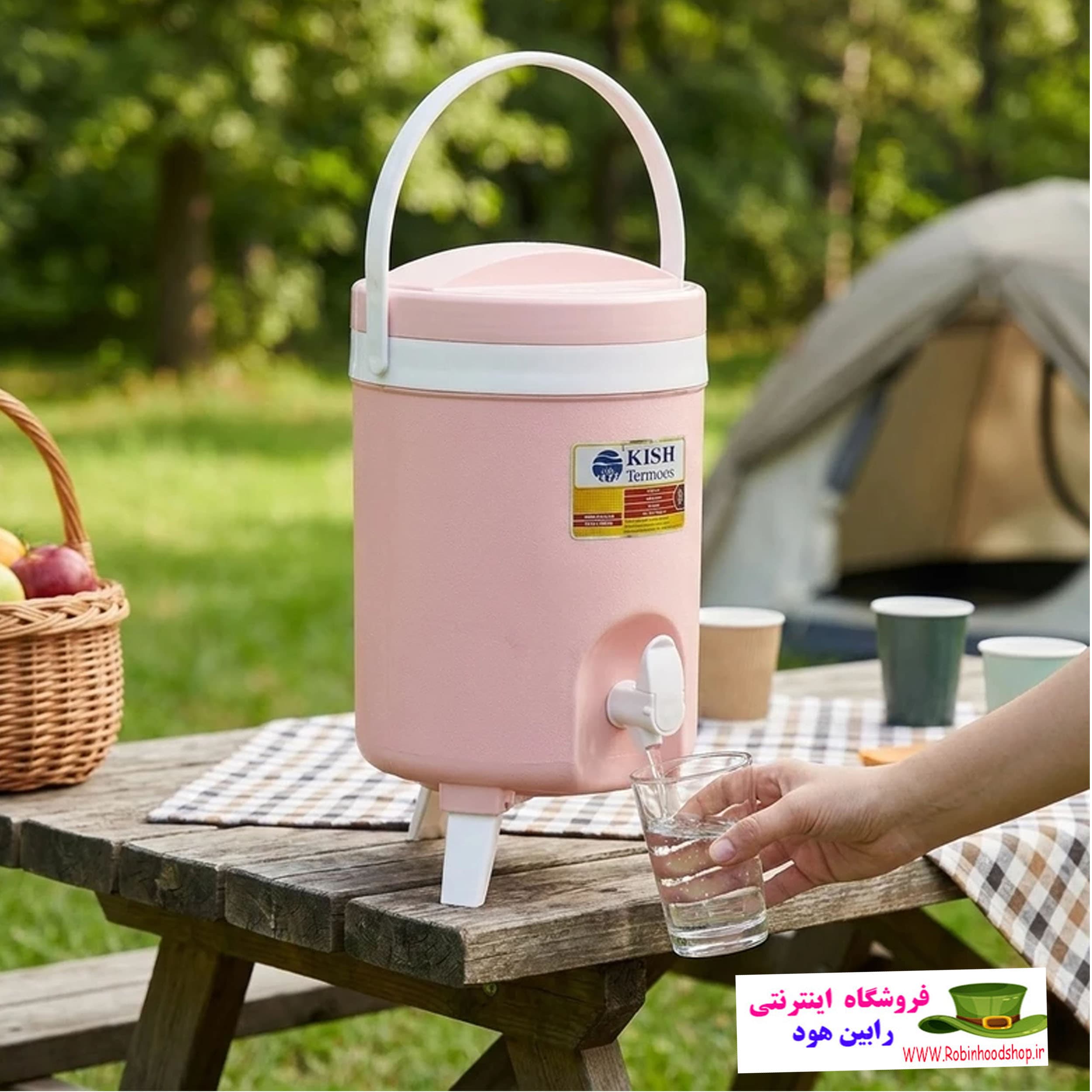کلمن کیش ترموس کی تی مدل DP8 پایه دار گنجایش 8 لیتر
