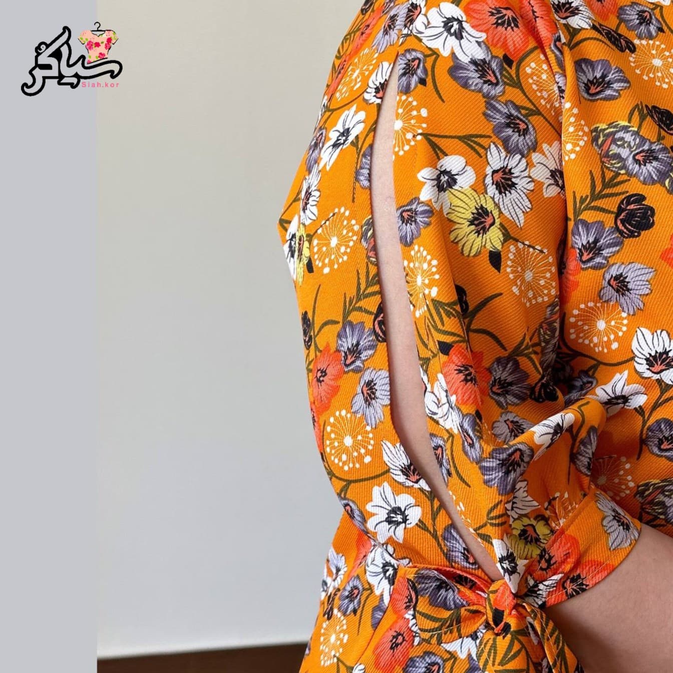 شومیز سایز بزرگ دخترانه آستین پاپیونی — تصویر ۹