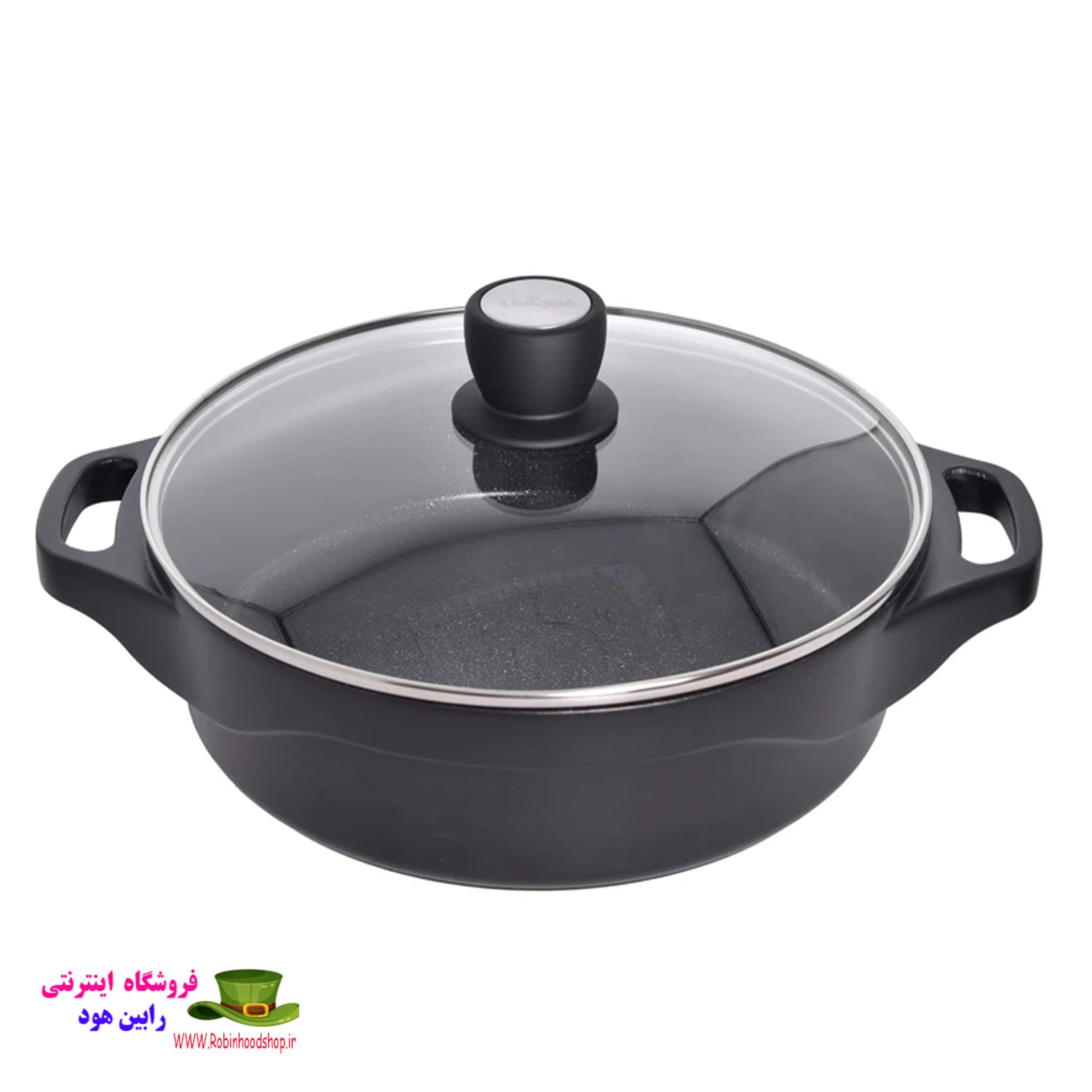 تابه-گرانیت-یونیک-طرح-هلیوس-کد-8932-سایز-28-به-همراه-دستگیره