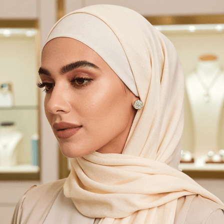 گل‌گوش میخی نگین‌دار ژوپینگ مدل گرد اورجینال – رنگ ثابت و ضدحساسیت | XUPING Stud Earrings