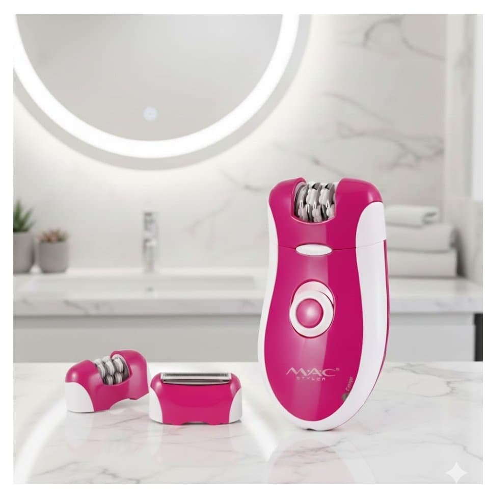 اپیلاتور و شیور دوکاره مک استایلر مدل ۷۷۲۲ اصل MAC Styler 2 in 1 Rechargeable Epilator and Shaver MC-7722 — تصویر ۸