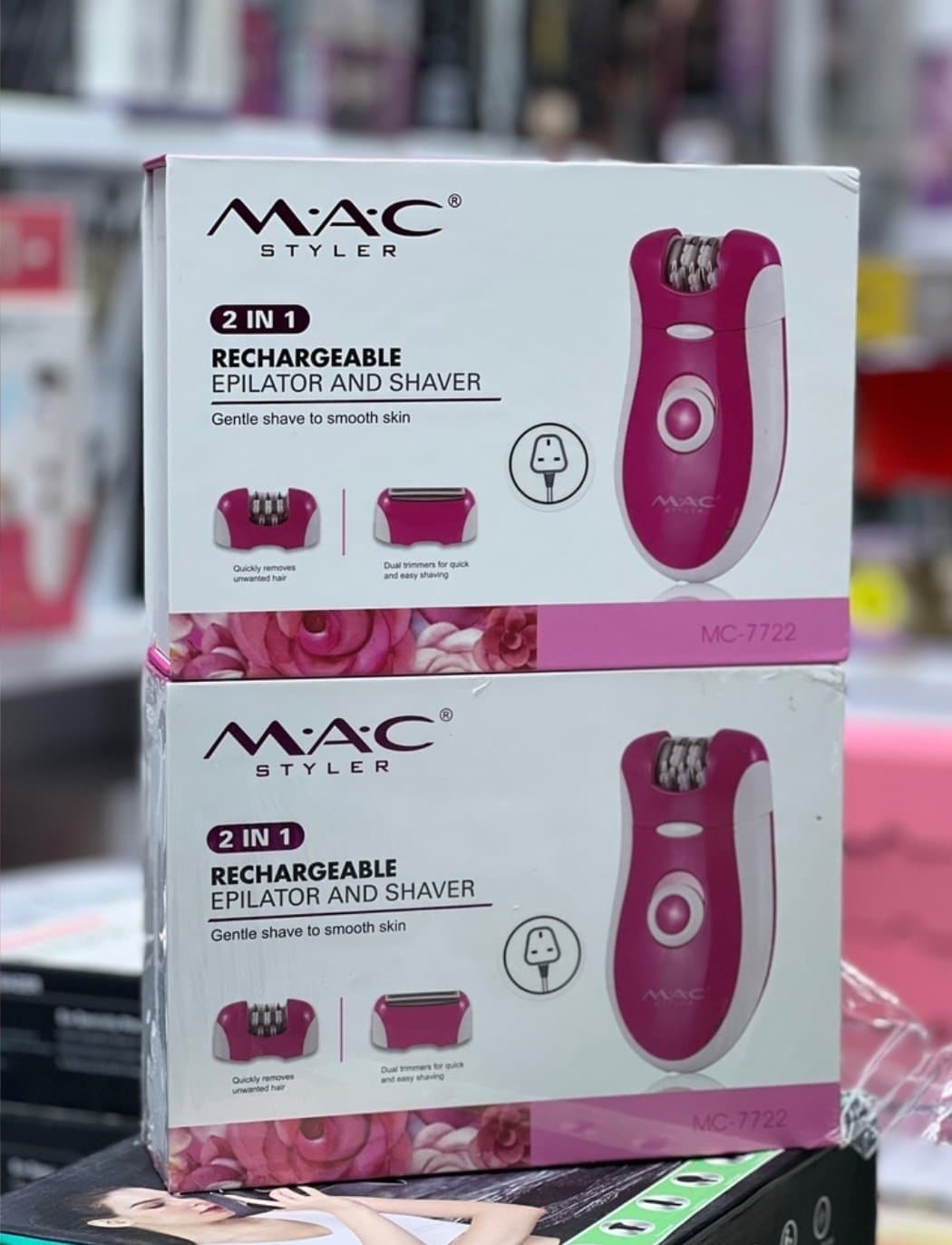 اپیلاتور و شیور دوکاره مک استایلر مدل ۷۷۲۲ اصل MAC Styler 2 in 1 Rechargeable Epilator and Shaver MC-7722 — تصویر ۷