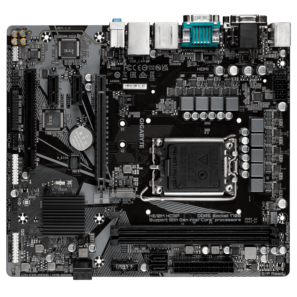 مادربرد گیگابایت مدل H610M HD3P DDR5 — تصویر ۱۱