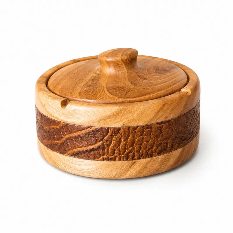 زیر سیگاری چوبی روبینا مدل ASH-WD-01 — تصویر ۶
