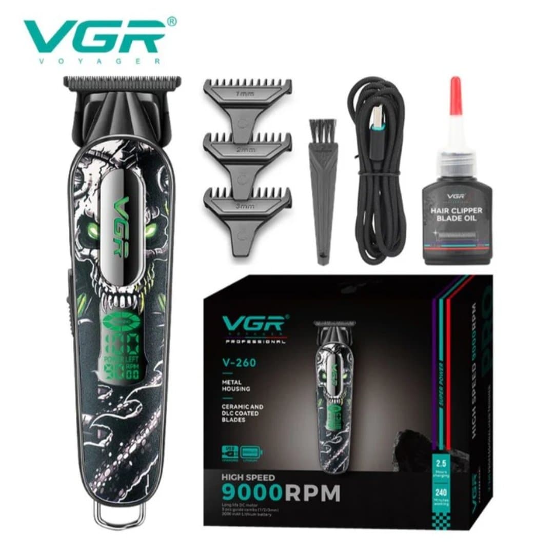 ماشین اصلاح خط‌زن حرفه‌ای وی‌جی‌آر مدل VGR V-260 (اورجینال)
