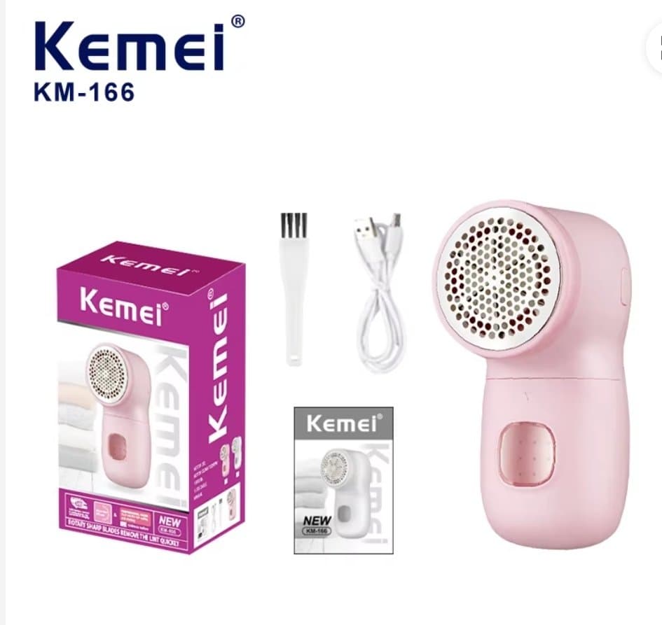 پرزگیر لباس شارژی کمی Kemei مدل KM-166 اصل – رنگ صورتی