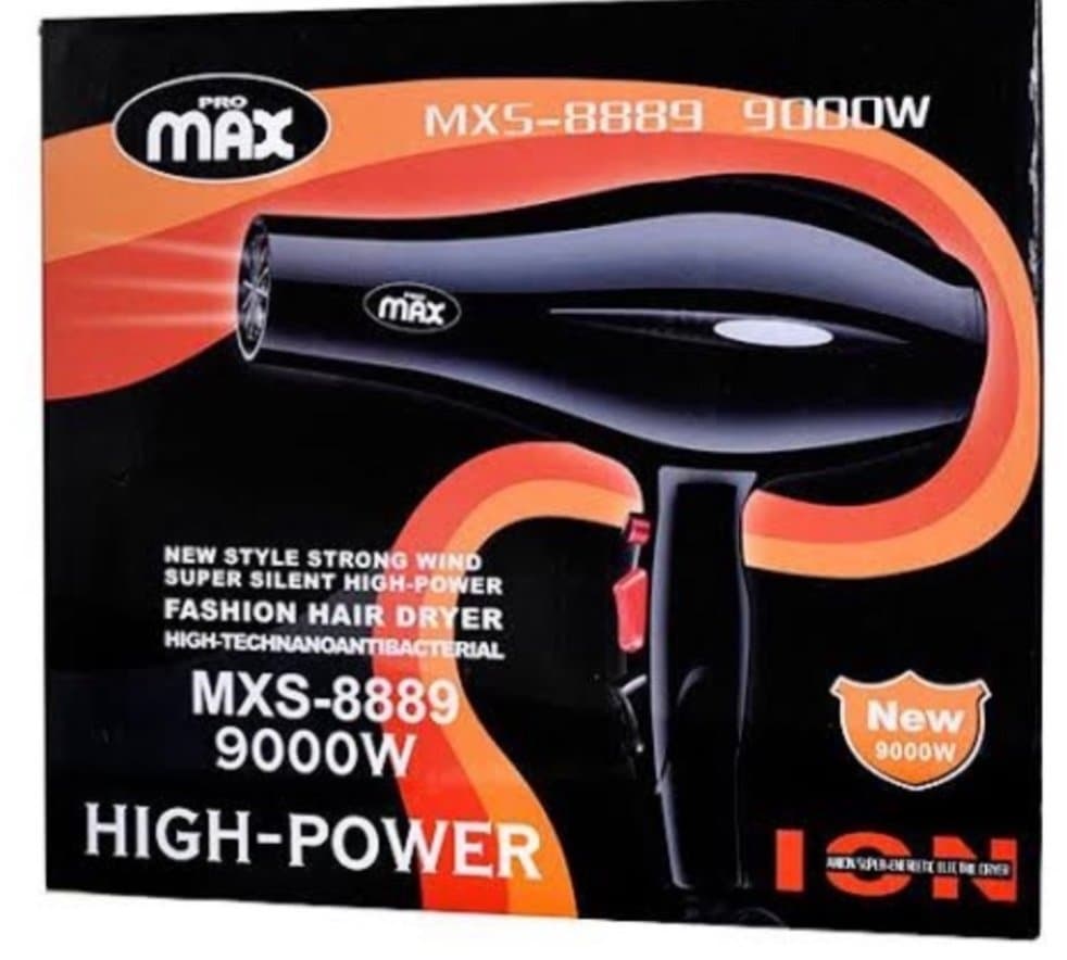 سشوار حرفه‌ای پرومکس مدل MXS-8889 توان 9000 وات اصل اورجینال — تصویر ۲