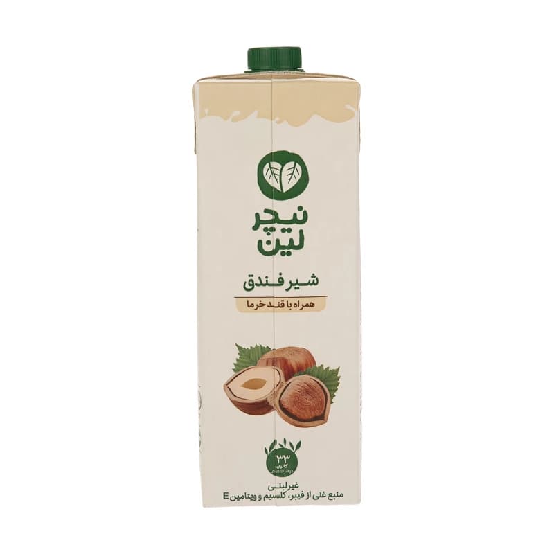 شیر فندق با قند خرما نیچر لین – 1 لیتری