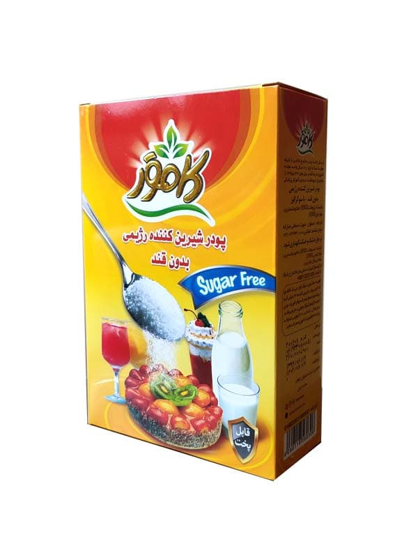 شکر رژیمی جعبه ای بدون قند کامور