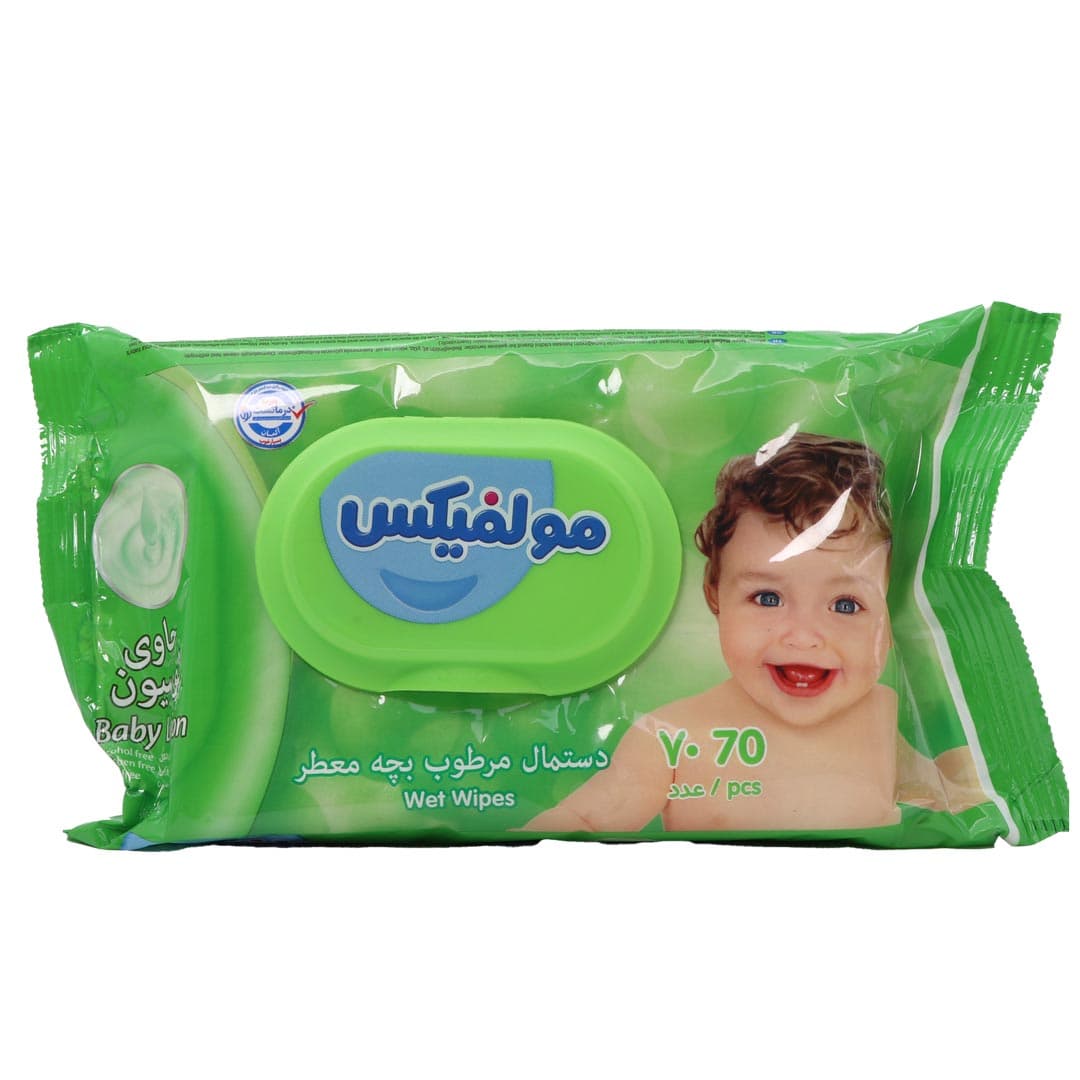 دستمال مرطوب کودک 70 عددی مولفیکس