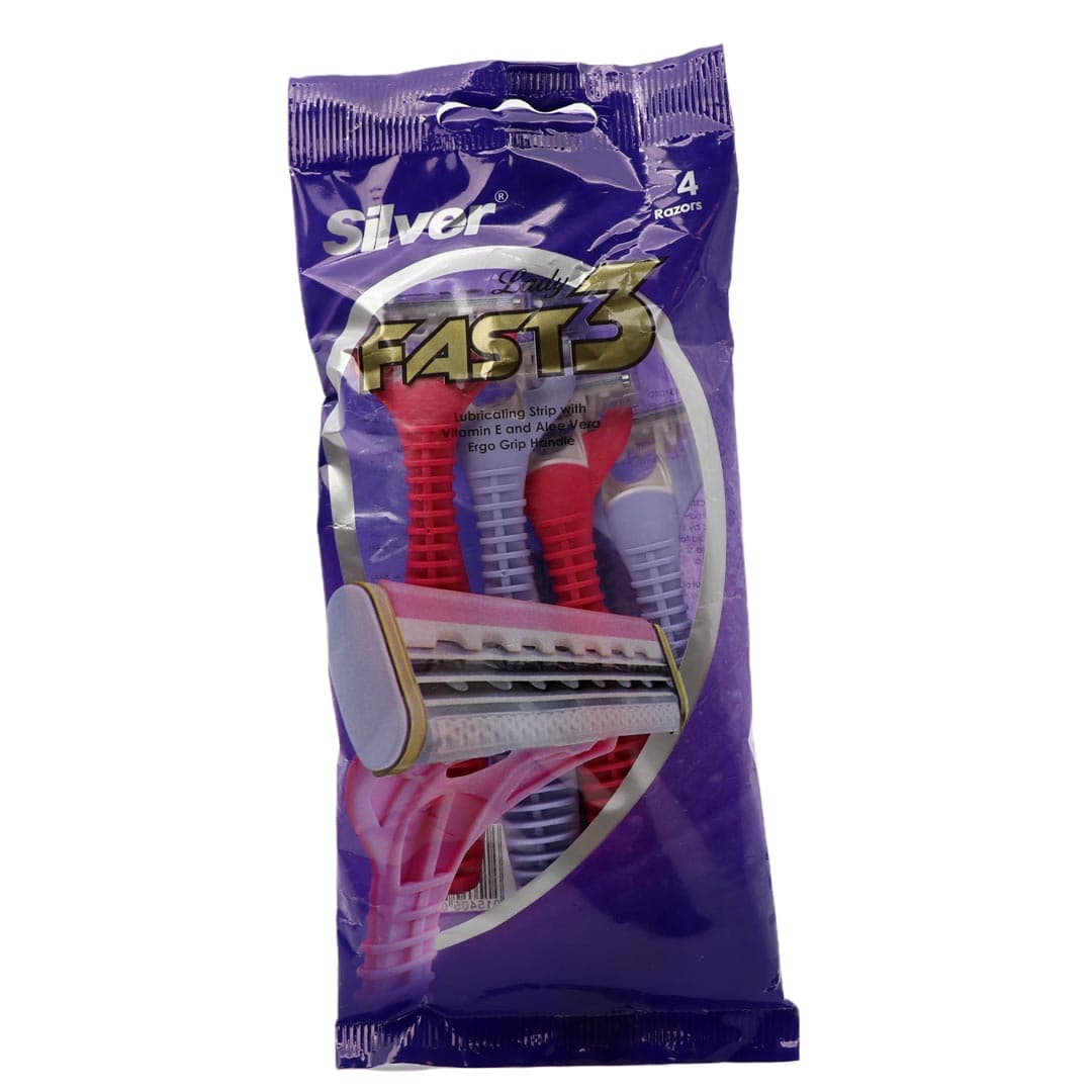 خود تراش چند بار مصرف فست 3 زنانه سیلور