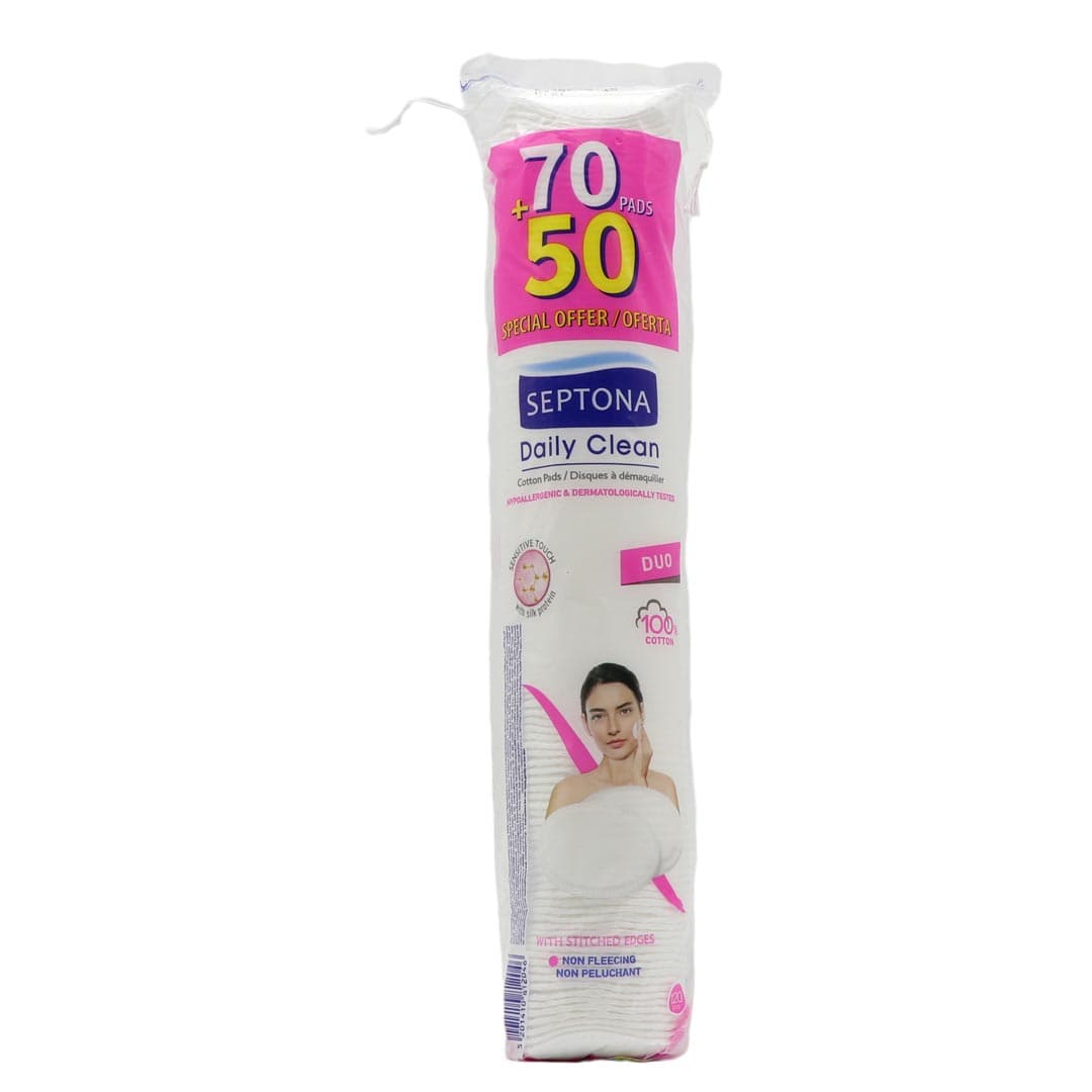 پد آرایش پاک کن روزانه سپتونا 50+70 عددی