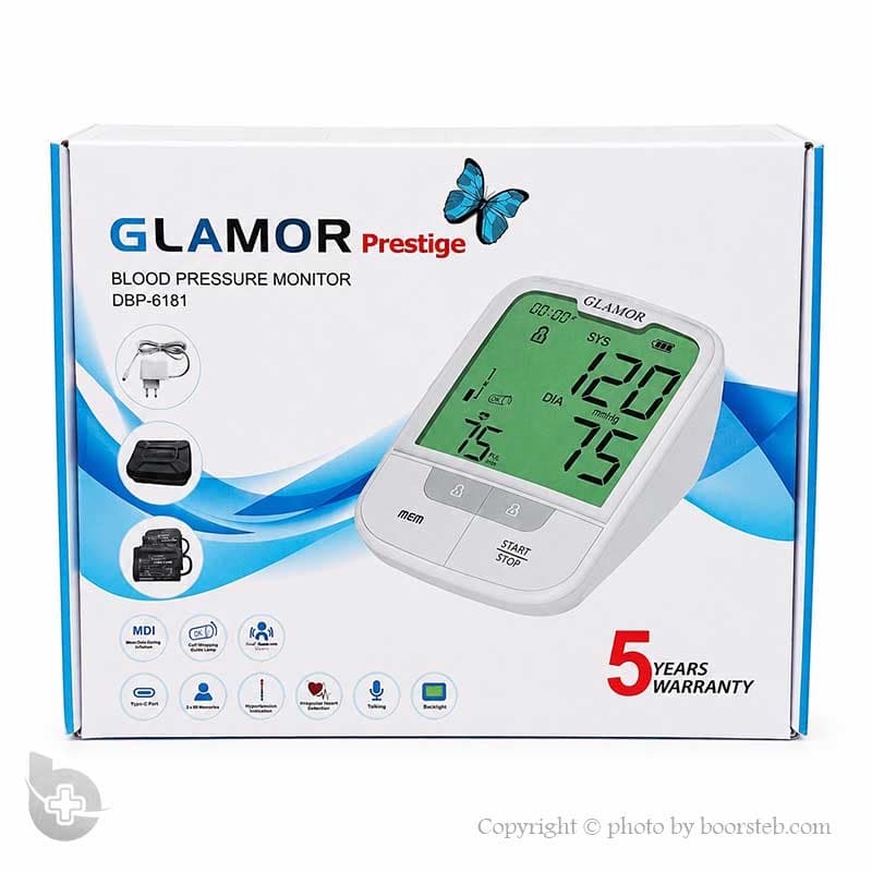 فشارسنج بازویی دیجیتال سخنگو گلامور مدل DBP-6181 — تصویر ۱۰