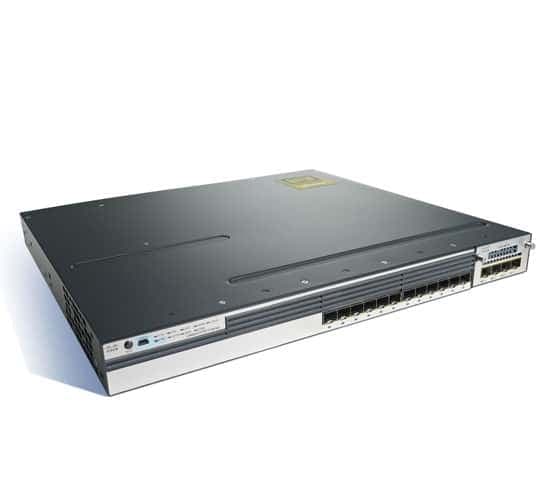 سوئیچ شبکه 12 پورت سیسکو Cisco 3750X 12S-S — تصویر ۲