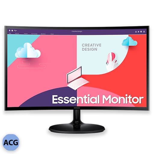مانیتور منحنی ۲۴ اینچ سامسونگ مدل SAMSUNG S24C360EAM 24-inch Curve