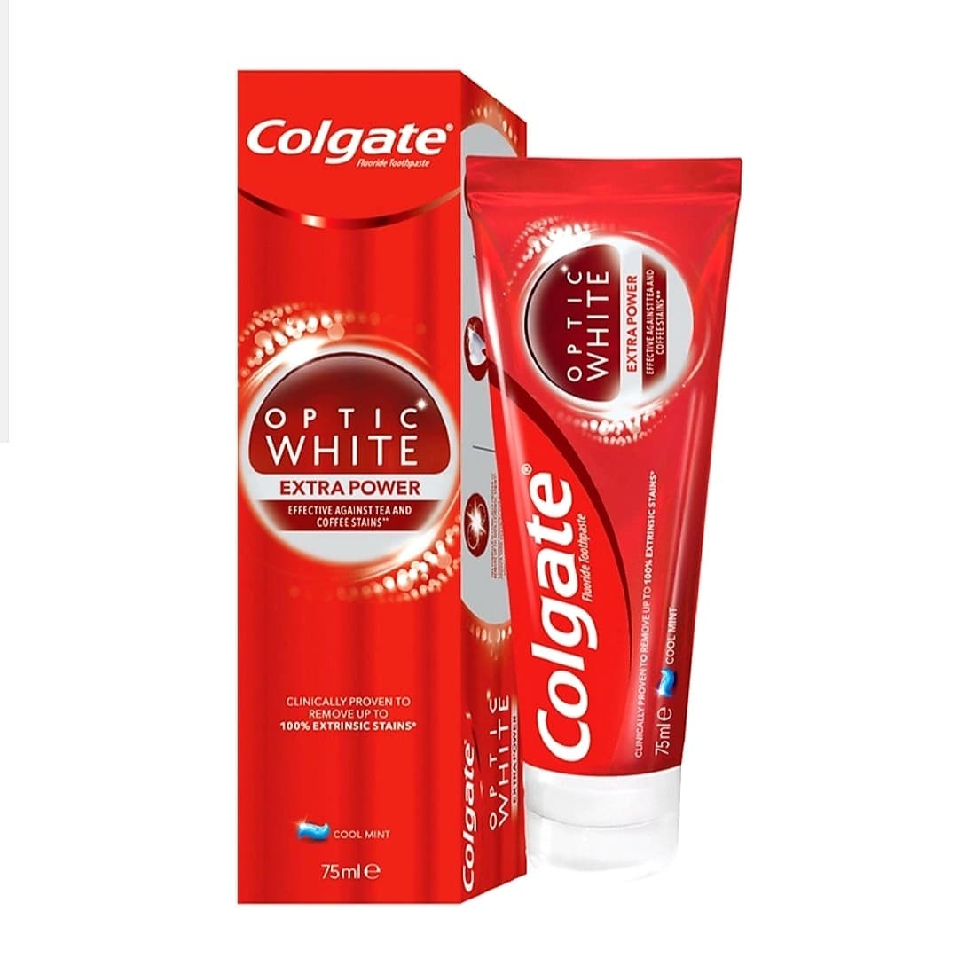 خمیر دندان optic white colgate