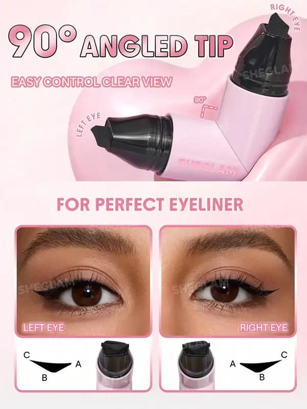 خط چشم دوسر استامپی شیگلم مدل insta wing heart — تصویر ۳