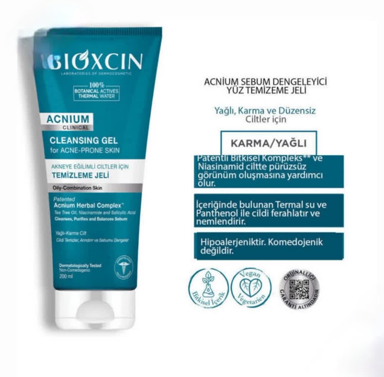 ژل شستشوی ضد جوش Acnium clinical مناسب پوست‌های چرب و مختلط — تصویر ۶