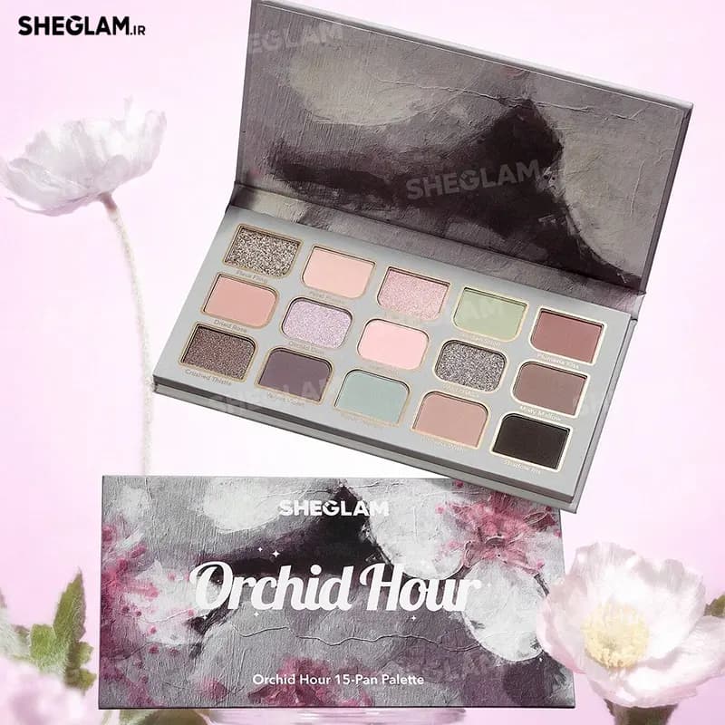 پالت سایه 15 رنگ ارکید شیگلم مدل Orchid Hour — تصویر ۴
