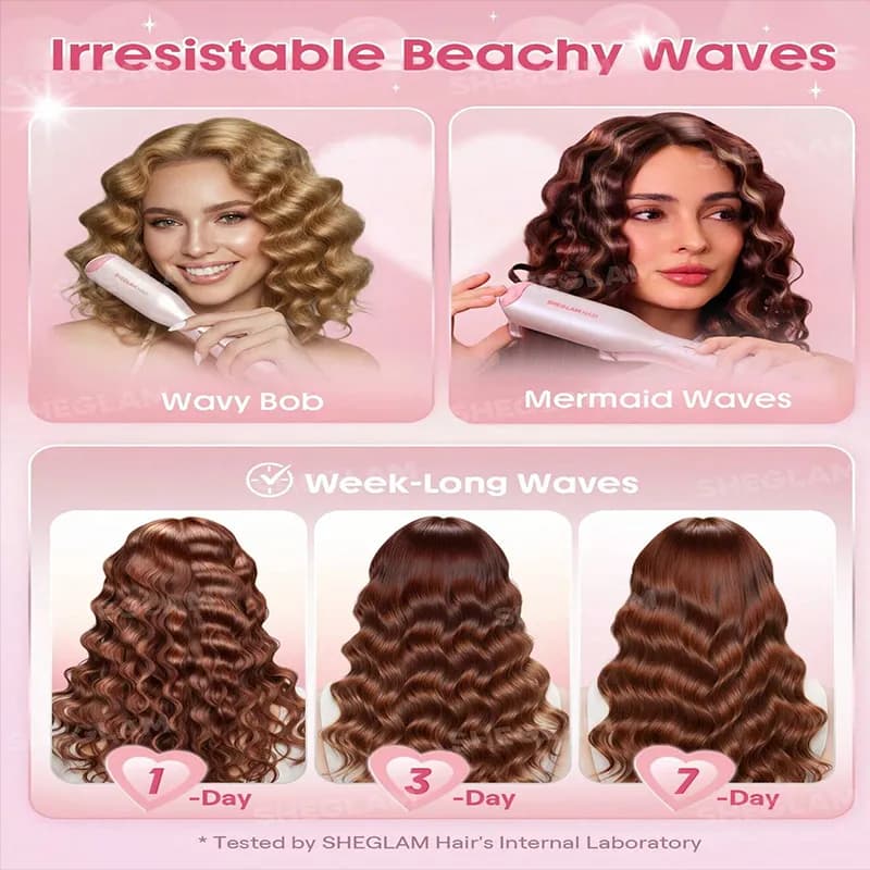 دستگاه کرلی ساحلی شیگلم مدل Beach Babe طرح جدید — تصویر ۷