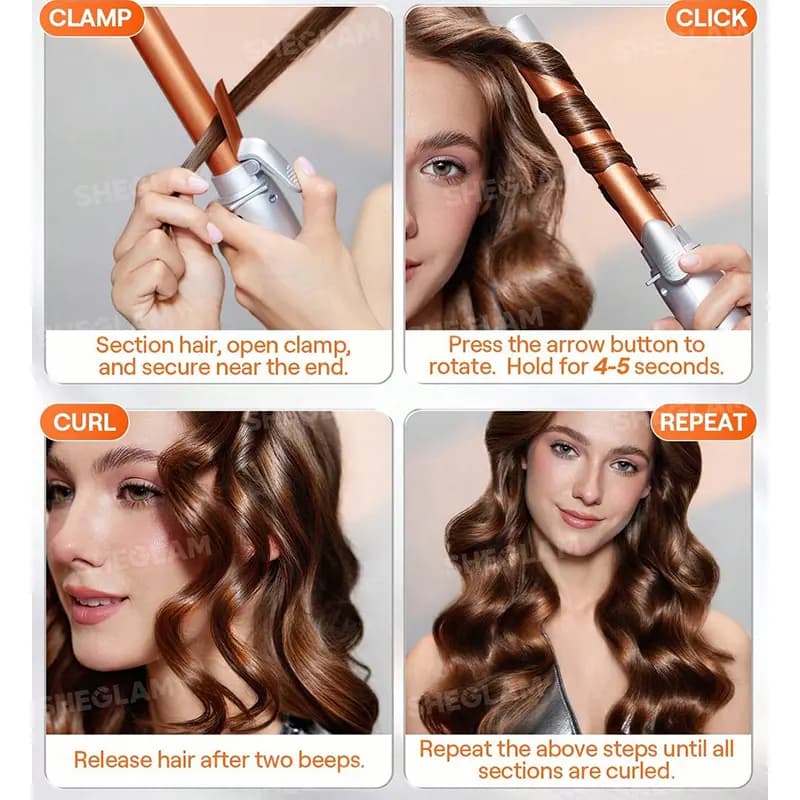 فرکننده چرخشی شیگلم مدل It curl Rotating Curling Iron — تصویر ۸