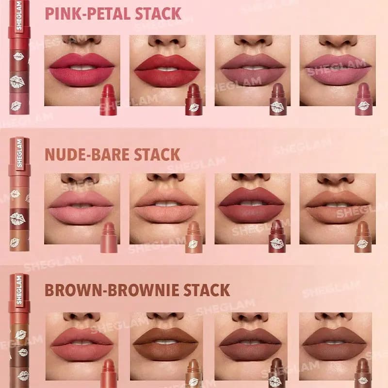 رژ لب 4 تایی Mega Lips شیگلم — تصویر ۹