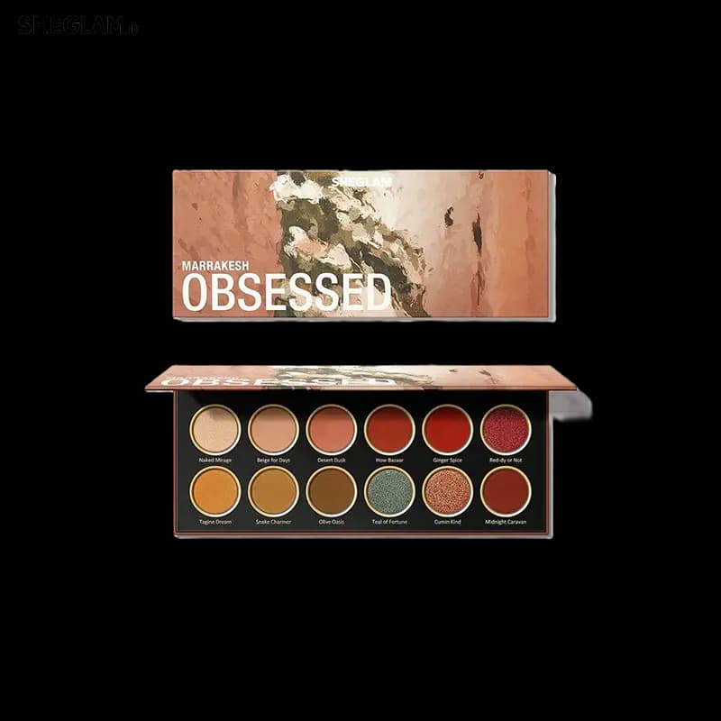 پالت سایه 12 رنگ شیگلم مدل Marrakesh Obsessed