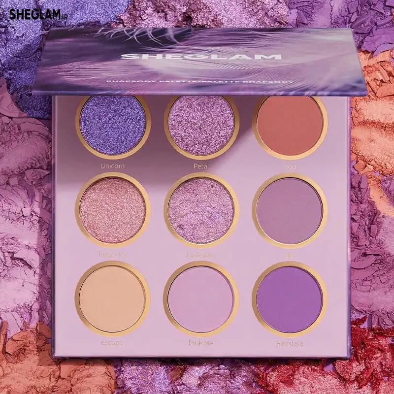پالت سایه 9 رنگ شیگلم مدل Rhapsody Palette — تصویر ۹