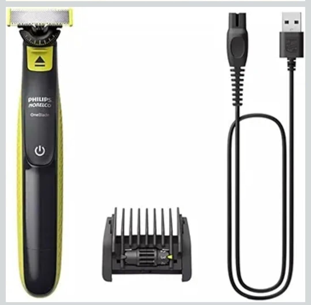 ریشتراش و اصلاحکننده صورت فیلیپس وانبلید مدل QP2724 اورجینال — تصویر ۵