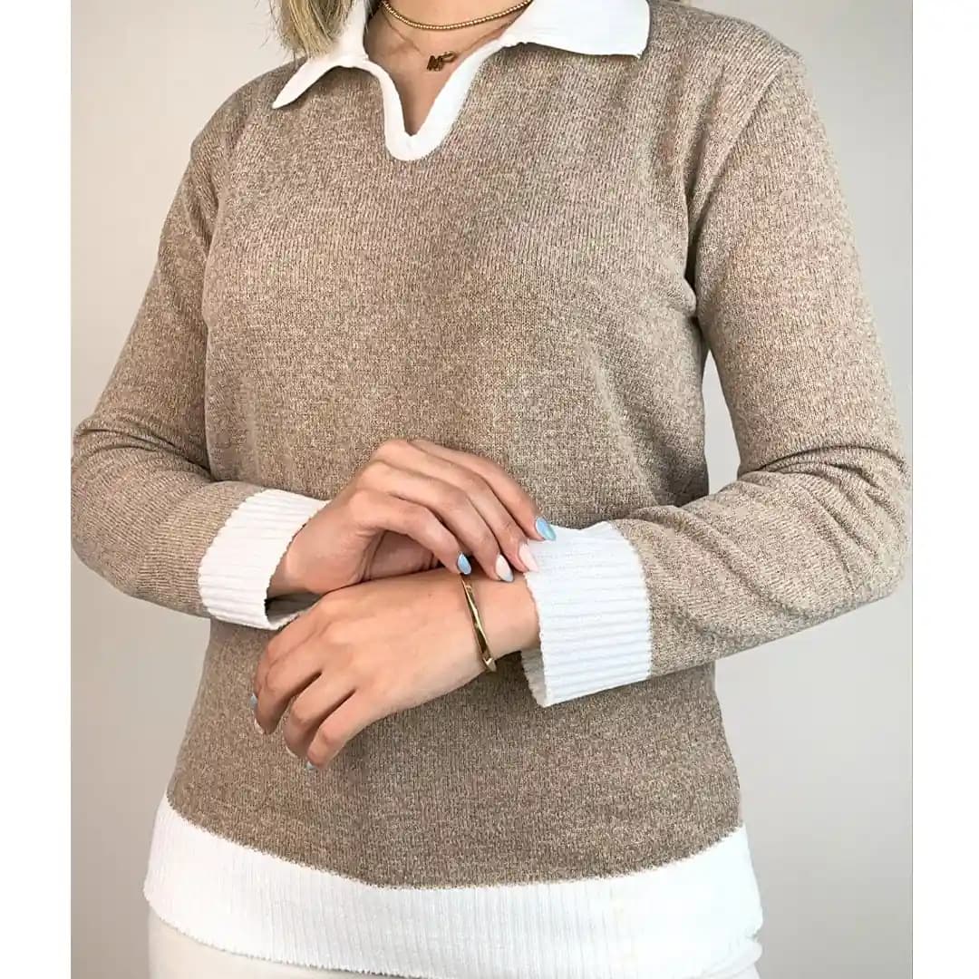 گپ بافت زنانه طرح پلوشرت — تصویر ۷