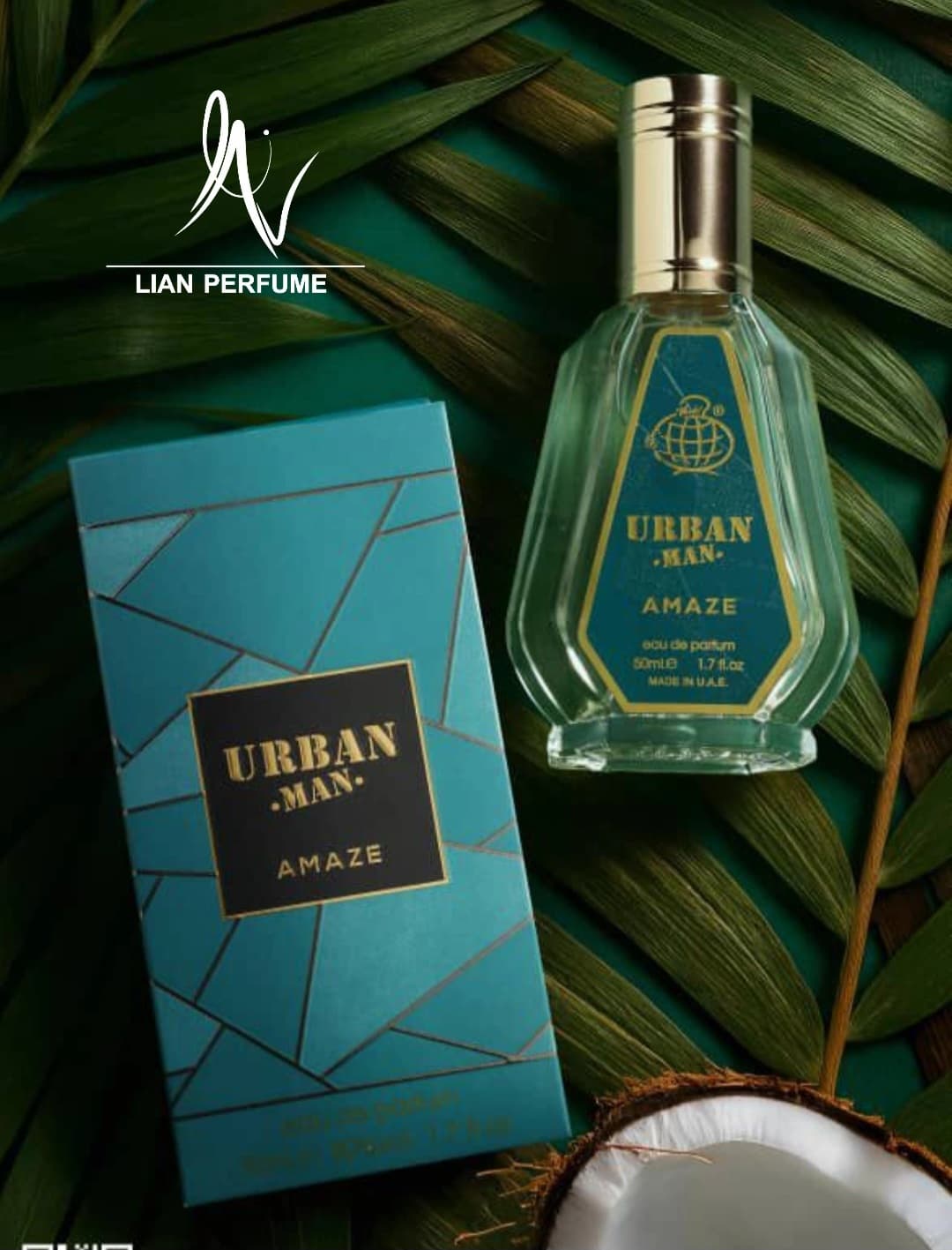 عطر ادکلن اوربان من آمیز ژان پل گوتیه له بو 50 میل مردانه فراگرنس ورد جان گوستاو آمیز Fragrance World Urban Man Amaze — تصویر ۲