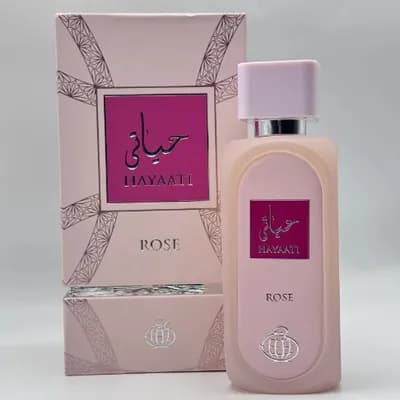عطر ادکلن حیاتی صورتی رز 100 میل فراگرنس ورد Fragrance World Hayaati Rose — تصویر ۳